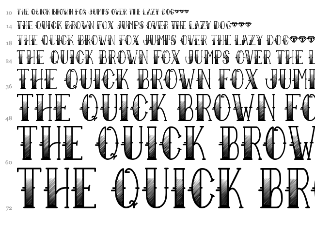 Sailor Larry font waterfall